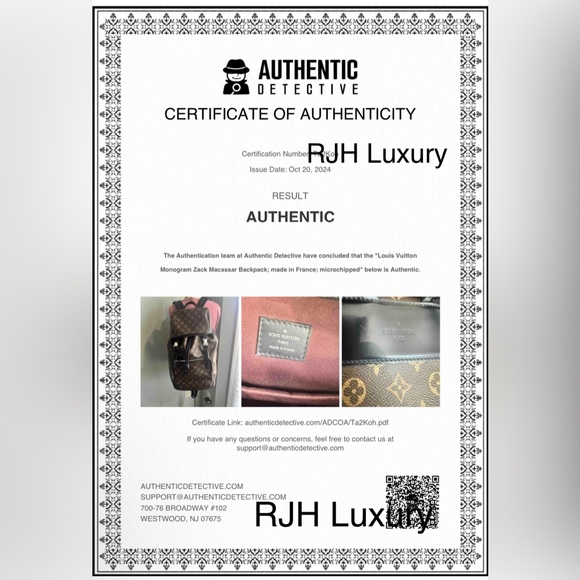 SOLD Louis Vuitton Zack Macassar Backpack GM - Picture 16 of 16